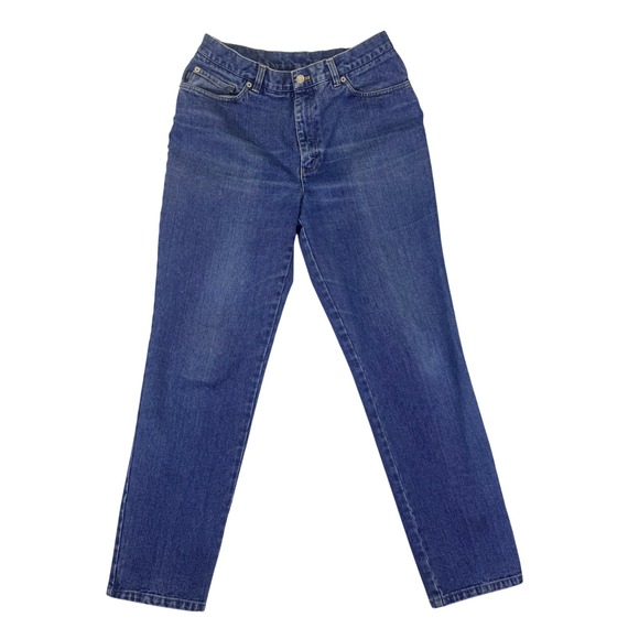 Lauren Ralph Lauren Denim - Ralph Lauren VTG 90's High Rise Straight Leg Blue Jeans Sz12 Cotton Mom Jeans